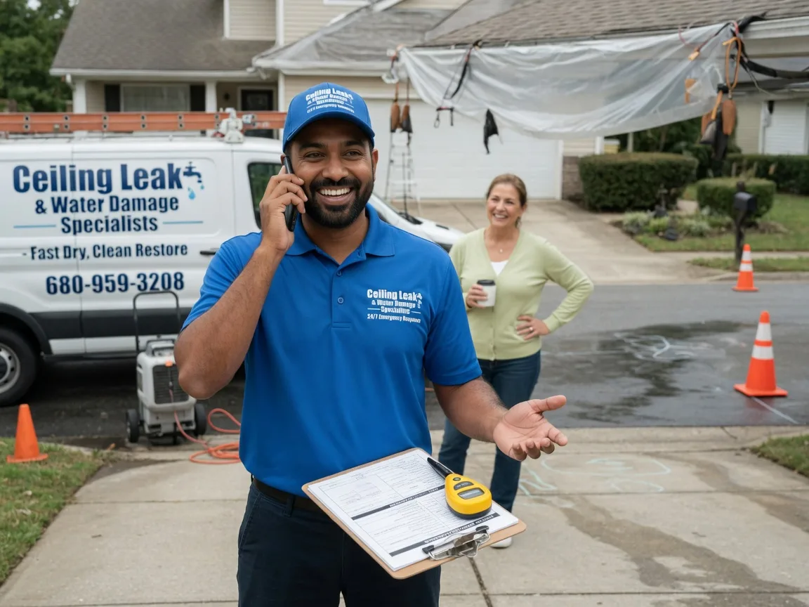 Ceiling Leak Cleanup Kensington, MD FAQs